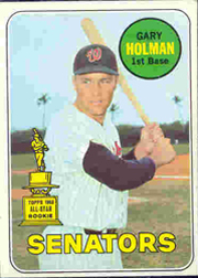 1969 Topps Baseball Cards      361     Gary Holman RC